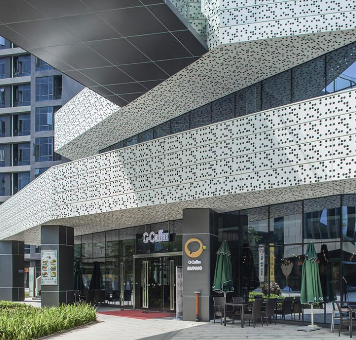 沖孔鋁單板工程案例